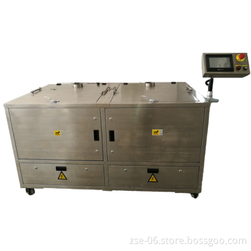 ZENS C600 double tank fixture ultrasonic cleaning machine for electronic PCB assembly